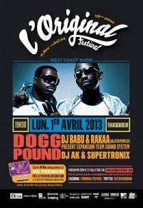 Tha Dogg Pound en clôture de L'Original Festival à Lyon le lundi 1er avril 2013