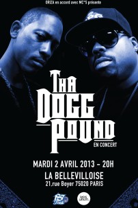 Tha Dogg Pound en concert à Paris le mardi 2 avril 2013